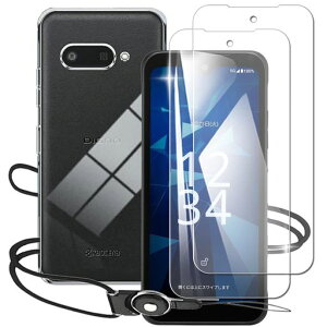 Nutmeg�y2�� �t�C����+1�P�[�X�zDIGNO SX4 KC-S305/sx4 Wi-Fi KC-S205 �K���X�t�C���� �Ή� DIGNO BX3/BX3 Plus/BX3 �J�������X �P�[�X �N���A �ی�J�o�[ TPU�f�ސ� �ی�t�C����