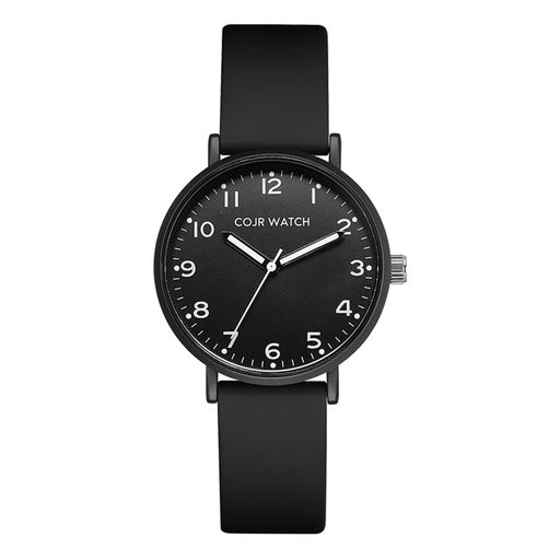 【試験用腕時計】受験時計秒針音しない腕時計受験アナログシンプルかわいいおしゃれ人気3気圧防水蓄光見やすいメンズレディース受験生高校生中学生男子女子ユニセックス(ブラック)