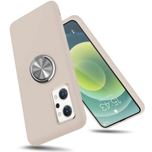OPPOReno7Aケースリング付きシリコンTPU柔らかいストラップホール薄型耐衝撃衝撃吸収車載ホルダー対応スタンド機能傷付き防止指紋防止さらさら手触り持ちやすい滑り止めオッポリノ7a用ス…