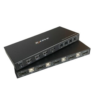KCEVE4K�V�[�����XKVM�X�C�b�`4����1�o�͍����ؑ֋@�\1�b�ŏu���ɐ؂�ւ��A�z�b�g�L�[HDMIKVM�ؑ֊�A�L�[�{�[�h�}�E�X��4PC�ŋ��L�APC/Mac/Window/�h�ƃJ�����ȂǑΉ���ʕ������[�h�t��