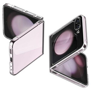 Spigen Galaxy Flip5 �P�[�X �N���A [ SC-54D|SCG23 ] ���y�� �����^ ���΂ݖ��� �����Y�ی� [ ���� 0.8mm ] �d��19g �p�[�t�F�N�g�E�t�B�b�g ���C�����X�[�d�Ή� �G�A�[�E�X�L�� ACS06230