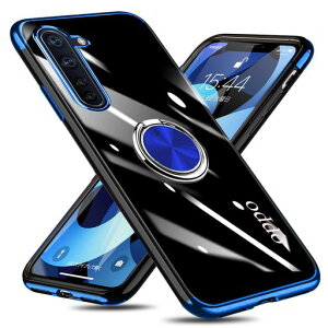OPPOReno3Aケースリングクリア透明耐衝撃オッポreno3aカバー専用スリムストラップホール付きスタンド機能TPU車載ホルダー対応落下防止防塵薄型軽量一体型変形防止全面保護ケースオッポリノ3
