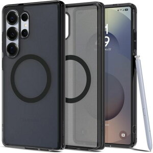 Spigen�y�n��18�N�̋Z�p�́zGalaxyS25Ultra�P�[�XMagSafe�Ή����������ϖh�~�X�g���b�v�z�[���ČRMIL�K�i�E���g���E�n�C�u���b�h�E�}�O�t�B�b�gACS08960(�t���X�g�E�u���b�N)