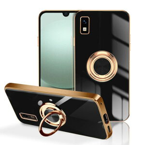 LuFiYaAQUOSwish3|SH-53D用ケースリング付きカバーTPU素材スタンド機能アクオスwish3スマホケース軽量耐衝撃薄い擦り傷防止落下防止車載ホルダー360°回転ケースAQUOSwish3