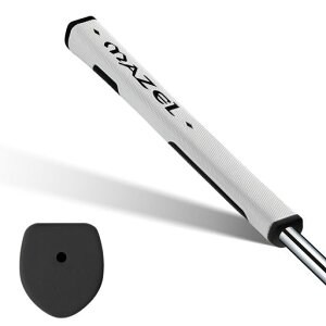 MAZEL(マゼル)ゴルフパターグリップ滑り止め超軽量快適ゴルフパター用グリップ(スタンダード(2.0)ホワイト(Vシェープ))