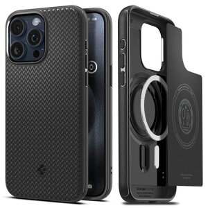 Spigen�y�n��18�N�̋Z�p�́ziPhone15ProMax�P�[�XMagsafe�Ή��ϏՌ��ČRMIL�K�i�w��h�~�}�O�E�A�[�}�[�E�}�O�t�B�b�gACS06597(�}�b�g�E�u���b�N)