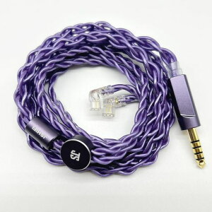�yJSHiFi-Lavender�zQDC4.4mm���P�[�u��4.4mm�⃁�b�L�Ɠ����������P�[�u��QDC�C���z���A�b�v�O���[�h�P�[�u��(QDC4.4mm)