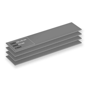 ARCTIC TP-4 Thermal Pad (4 pcs) �����\�T�[�}���p�b�h�A120 x 20 x 0.5 mm�A�ő�2.0 mm�܂Őϑw�\(���\�ቺ�Ȃ�)�A���M�`���A���_��A�M���b�v�t�B���[�A���ʖʂ̌��Ԃ��[�U