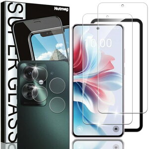 Nutmeg�y2�� �t�B���� + 2�� �����Y�ی�t�B���� �K�C�h�g�t���zOPPO reno 11a �p �ی�t�B���� ���{���Ɏq�f�ސ� �����K���X �d�x9H �����ߗ� �\��₷�� �ϏՌ� OPPO reno 11a �w��h�~���H �\��t�c