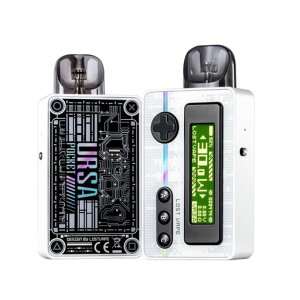 �d�q�^�o�R Lost Vape Ursa Pocket Pod Kit 1200mAH (Silver Storm-�V���o�[�X�g�[��)