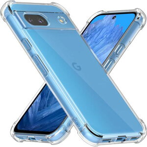 GooglePixel8aケースクリアピクセル8aクリアケースPixel8a透明TPUソフトカバー耐衝撃エアバッグ滑り止めすり傷防止薄型全透明ストラップホール付きレンズ保護スリムスマホケース