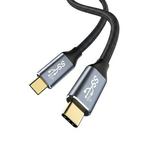 USBC�P�[�u��1MPD100W�}���[�dUSB3.2Gen2�W��10Gbps�f�[�^�]��4K�f���o�͒����ϋv�i�C�����҂�Type-C�[�d�P�[�u��MacBook/Surface/Pixel/Xperia/AQUOS��USB-C�Ή�
