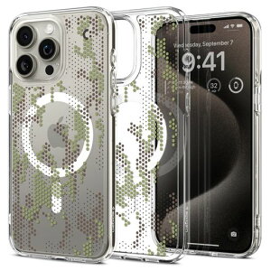 Spigen�y�n��18�N�̋Z�p�́ziPhone15ProMax�P�[�X�N���AMagSafe�Ή��ϏՌ��X�g���b�v�z�[�����ϖh�~�o���p�[�ČRMIL�K�i�E���g���E�n�C�u���b�h�E�}�O�t�B�b�gACS07774(�f�W�^���E�J��)