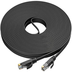 AnkulyLAN�P�[�u��20m�t���b�g�P�[�u��CAT6����1.56mm��RJ45�R�l�N�^�T�[�o�[��Ɨl�����Ɩ��p�J�e�S��6�����P�[�u��(�u���b�N)