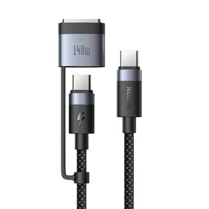 Mcdodo2in1USB-CtoUSB-C&Mag-safe3���C�[�d�P�[�u��140W(CtoMag-safe3)240W(CtoC)PD3.1�V�}���[�d�K�i���͂Ȏ��C�}�O�Z�[�t3�P�[�u��Type-C�[�d�R�[�h