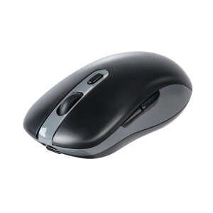 2.4GHzUSBワイヤレスBluetooth5.0マウス3台接続6ボタン静音充電式無線小型携帯便利おしゃれiPad用iOSMacbookWindowsAndroidタブレット/ノートパソコンPCに対応ブラック