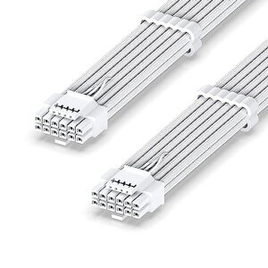 EZDIY-FABPCIe5.112V-2x6�d����p�X���[�u�P�[�u��16AWG600W12+4�s���I�X-�I�XPC�d�����j�b�g�p�����P�[�u��RTX5080/5070Ti/4090/4080/4070Ti�Ή�60cm-