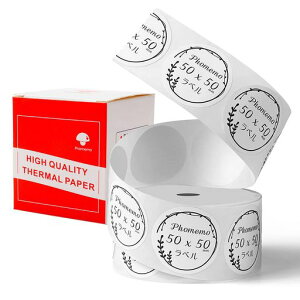 Phomemo M110�Ή� ���� ���x���V�[�� �ی` 50mm*50mm �ی`�^�C�v 140������/�� ���M���[���� �������x�� ���M���x���v�����^�[�p �Ɩ��p�n���h���x���[ �V�[�� �e�[�v ���[���� ���S�� �ϐ� ���M�c