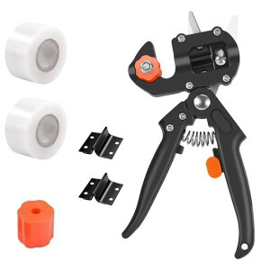 koundeneko庭の接ぎ木ツールセット園芸ばさみ交換用ブレード3枚付き剪定鋏園芸鋏ハサミ握りやすい安全ロック付き接ぎ穂台木穂木生け花庭木枝切り果樹盆栽庭園剪定接ぎ木用品