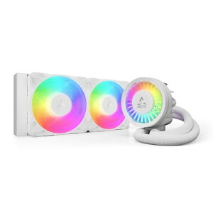 ARCTIC Liquid Freezer III Pro 240 A-RGB (White) �I�[���C������(AIO)CPU����N�[���[ 120mm �t�@�� x2 38mm ���W�G�[�^�[ PWM �|���v VRM �t�@������ �Ή��\�P�b�g:AMD AM5