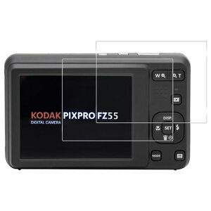 �Ή� kodak pixpro fz55 / fz45 �K���X�t�B�����y2���Z�b�g-���{���Ɏq�� �z �Ή� kodak pixpro fz55 / fz45 �t�B���� 2�� �ی�t�B���� �����K���X �L�Y�h�~ �ϏՌ� ��U�h�~ �S�ʕی� ����0.26