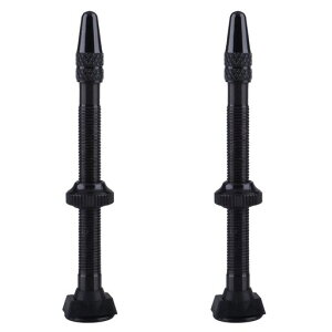 Azarxisチューブレスバルブ仏式40mm60mmフレンチバルブ自転車バイクバルブエクステンダーマウンテンバイクロードバイクMTBクロスバイクキャップ付き2本入(60mm)