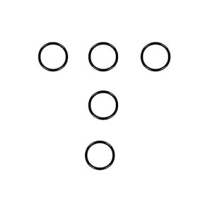 Ofowin5個入りOリングニトリルゴム7mmx9mmx1mmブラックオーリング7mmの内径9mmの外径1mm幅円形シールガスケット耐熱耐油防水耐摩耗性車エアコン各種機器のガスケットに機械修理完全密封