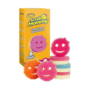 Scrub Daddy Scrub Mommy �X�N���u�}�~�[ 6���� �H��p�X�|���W �L�b�`�� �䏊 �����Ȃ� �₳������� �t���C�p��