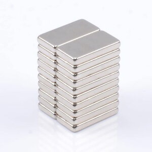 20個超強力磁石棒マグネットシ20x10x3mm直方体ネオジム磁石バー適用冷蔵庫、キッチン、家庭、オフィス、工芸、DIYネオジウム磁石