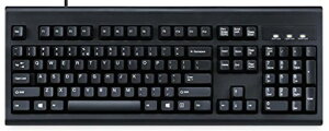 Perixx(�y���b�N�X) PERIBOARD-106BUS �L�[�{�[�h �L�� �p�t�H�}���X �t���T�C�Y USB �����u���� �ő�1000����̃L�[�X�g���[�N �y���K�ۏؕi�z(�p��z��E�u���b�N)