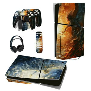 PlayVital �V���f��ps5 Slim�{�̃f�B�X�N�o�[�W�����ɑΉ��p�X�L���V�[���Aps5�w�b�h�Z�b�g&�[�d�X�e�[�V����&�����R���ɑΉ��p�X�L���V�[���Aps5�R���g���[���[�ɑΉ��p�X�L���X�e�b�J�[�y�c