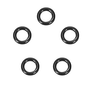 Ofowin5個入りOリングニトリルゴム2mmx4mmx1mmブラックオーリング2mmの内径4mmの外径1mm幅円形シールガスケット耐熱耐油防水耐摩耗性車エアコン各種機器のガスケットに機械修理完全密封