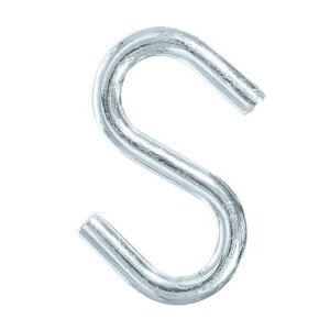 CraftCountyクラフトカントリー2パック入り7.6cm(3インチ)ロング高耐久スチール実用S字フックハンモック、アートや装飾品の吊り下げ用2個パックシルバー