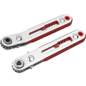 Wolfrideラチェットドライバーオフセットタイプストレート型ラチェットハンドル1/4”小型持ち運び便利ドライブポケットトルクレンチ車、自転車に適用2セット