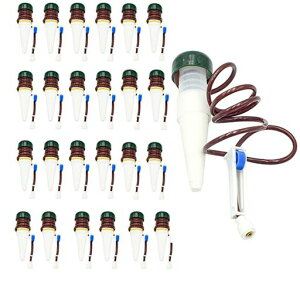 【BEAUTYPLAYER】給水キャップ自動水やり器24個セット自動給水器セットサイフォン式水調整弁付き挿し込むだけ植物植木鉢園芸留守用(24)