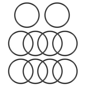 Ofowin10個入りOリングニトリルゴム35mmx45mmx5mmブラックオーリング35mmの内径45mmの外径5mm幅円形シールガスケット耐熱耐油防水耐摩耗性車エアコン各種機器のガスケットに機械修理