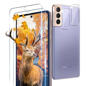 �p Galaxy S21 5G SCG09 SC-51B �K���X�t�B���� �ی�t�B���� + �J�����ی�t�B���� ���{���Ɏq�� 9H���x