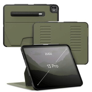 ZUGU CASE iPad Pro 13�C���`�P�[�X M4/M5 2024/2025 [�I���[�u�O���[��]