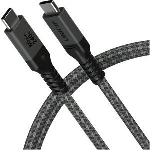 LINKUP ? USB 4.0 Ver.2 �P�[�u�� 80Gbps (150cm �O���[) Thunderbolt 5/4/3 �Ή��A240W PD�`���[�W���O�A16K/8K �f�B�X�v���C�Ή��AMacBook�EiPad