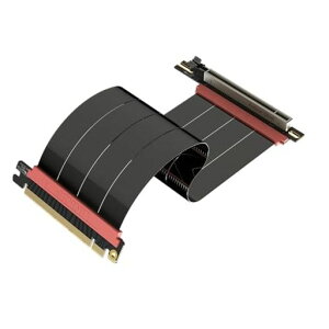LINKUP - AVA5�A�[�}�[ PCIE 5.0 ���C�U�[�P�[�u�� | RTX5090 RX9070 GPU�ɑΉ� | x16 128GB/s���x | PCIe 4.0 & WRX80/WRX90E�ƌ݊������� | �E�p �u���b�N 25cm(�S��