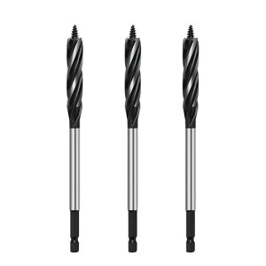 木工用ドリルビット六角軸(ビット径14mm)ショートドリル電動工具全長165mm木工用穴あけドリルオーガードリルビット(14x165mm)