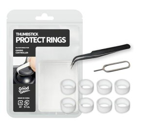 �V���R�����A�i���O�X�e�B�b�N�J�o�[�ی샊���O8����(�f��:�V���R��/�F:�z���C�g)PROTECTRINGSforPS5PS4SwitchXbox���Q�[���R���g���[���[�W���C�X�e�B�b�N-TheGoodGaming