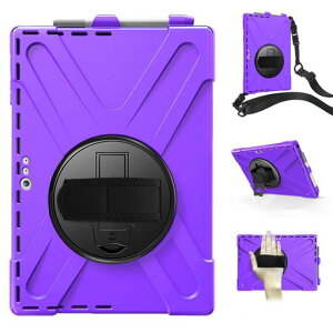 360�x��]SurfacePro7/Pro7+/Pro6/Pro5/Pro4�P�[�X�J�o�[�ϏՌ��X�^���h�@�y���z���_�[�t���^�t�Ŋ��2�d�\���X�^���h�n���h�X�g���b�v���|���[�V�����_�[�X�g���b�v�Ў莝��