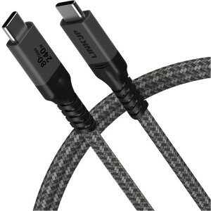 LINKUP ? USB 4.0 Ver.2 �P�[�u�� 80Gbps (120cm �O���[) Thunderbolt 5/4/3 �Ή��A240W PD�`���[�W���O�A16K/8K �f�B�X�v���C�Ή��AMacBook�EiPad