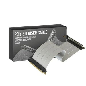 LINKUP - AVA5�A�[�}�[ PCIE 5.0 ���C�U�[�P�[�u�� | RTX5090 RX9070 GPU�ɑΉ� | x16 128GB/s���x | PCIe 4.0 & WRX80/WRX90E�ƌ݊������� | �E�p �z���C�g 30cm(�S��