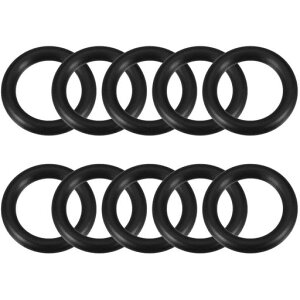 Ofowin10個入りOリングニトリルゴム15mmx23mmx4mmブラックオーリング15mmの内径23mmの外径4mm幅円形シールガスケット耐熱耐油防水耐摩耗性車エアコン各種機器のガスケットに機械修理