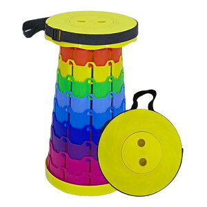 BTtime折りたたみ椅子伸縮式アウトドアチェア折り畳み式キャンプ椅子キャンプスツール軽量防水持ち手付き持ち運び便利1秒開閉可能耐荷重200KG釣り/観戦/花火大会/屋内/屋外用(赤トップ・…