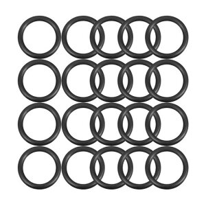 Ofowin20個入りOリングニトリルゴム32mmx42mmx5mmブラックオーリング32mmの内径42mmの外径5mm幅円形シールガスケット耐熱耐油防水耐摩耗性車エアコン各種機器のガスケットに機械修理