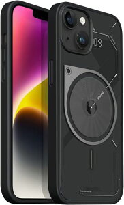 AulumuA15���C�P�[�XiPhone14Plus�pMagSafe�Ή��������}�b�g�J�o�[�n�[�h�V�F���w��h�~�X�����\�t�gTPU�t���[��6.7�C���`-�u���b�N