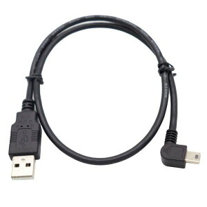 ViViSunUSB 2.0 �~�j�P�[�u�� USB(A)�I�X-USB(miniB)�I�X L�^ ���E90°�����ϊ��P�[�u�� �����b�L�t�� ����480Mbps�̃f�[�^�]���������[�h (1.8m, ��L)